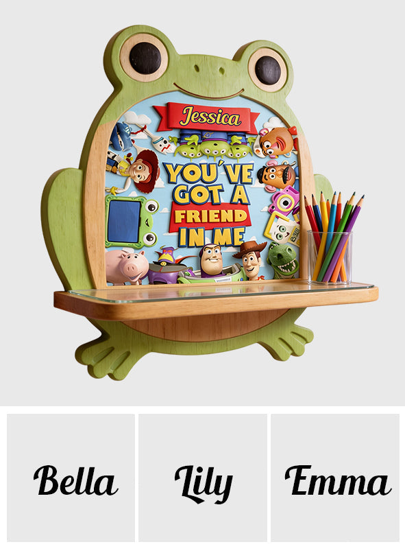 You've Got A Friend In Me - Personalized Movie For Kids Wooden Floating Shelf
