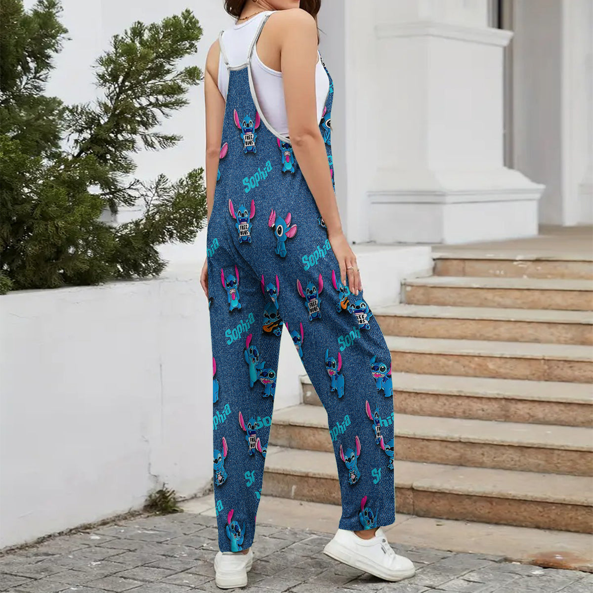Ohana - Personalized Ohana Loose-Fit Overalls/ Rompers