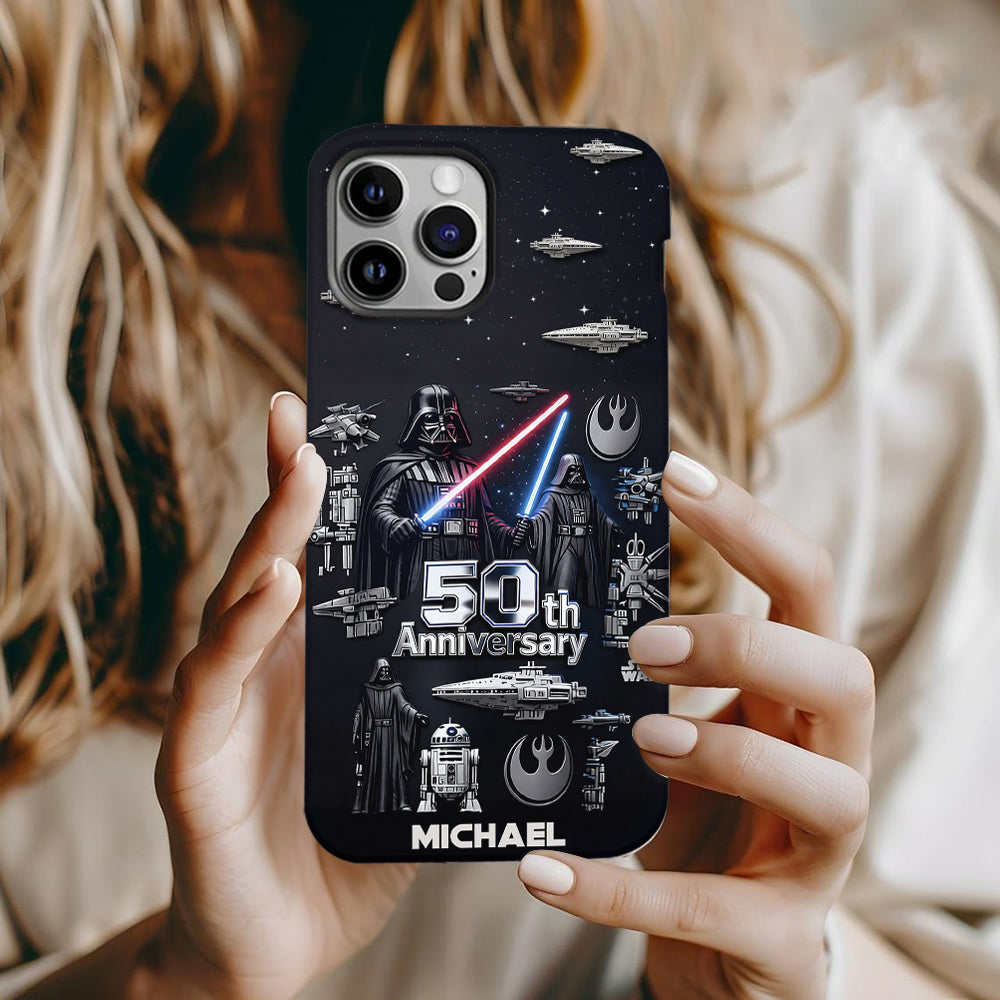 Wonder Stars - Personalized The Force Full Print Phone Case