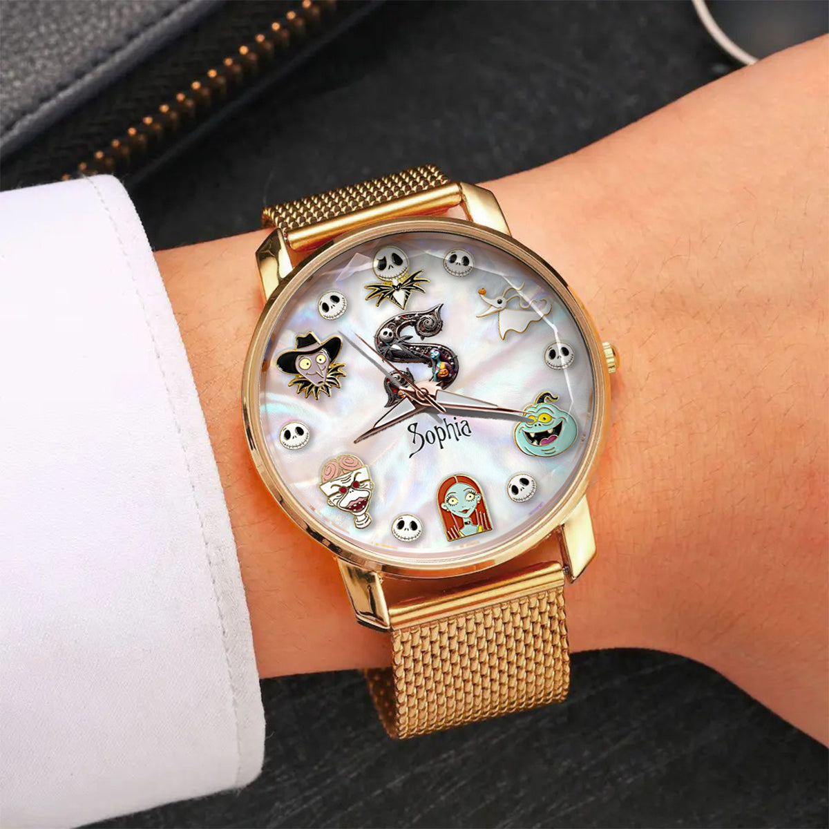 Dark Letters - Personalized Nightmare Women Hand Watch