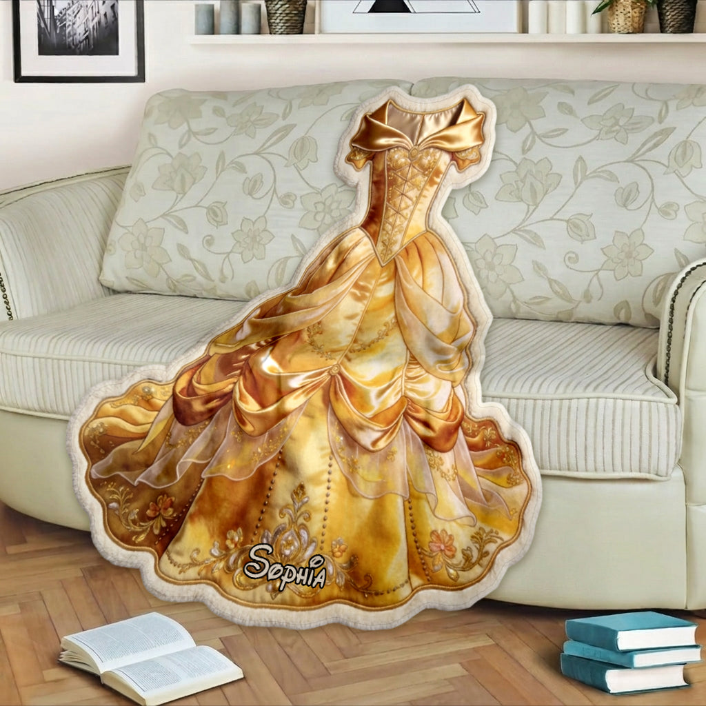 Princess Dream - Personalized Beautiful Princess Shaped Fleece Blanket