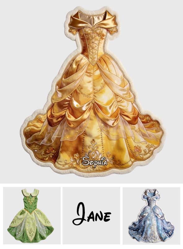 Princess Dream - Personalized Beautiful Princess Shaped Fleece Blanket