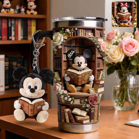 Bookworm - Personalized Book Tumbler With Plush Charm