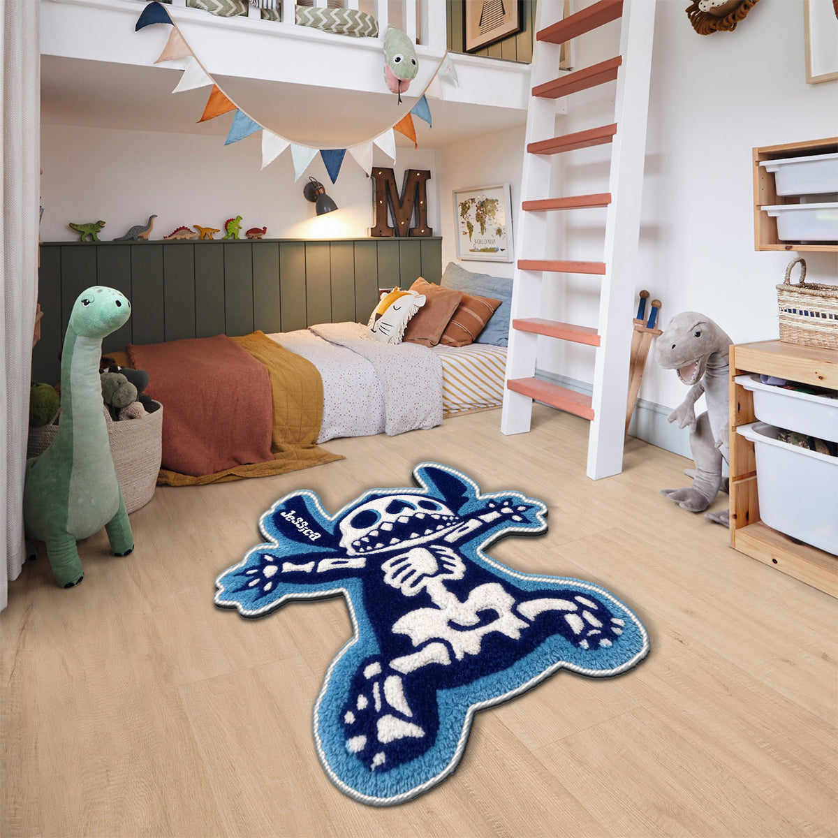 Spooky Ohana - Personalized Ohana Non-Slip Tufted Rug