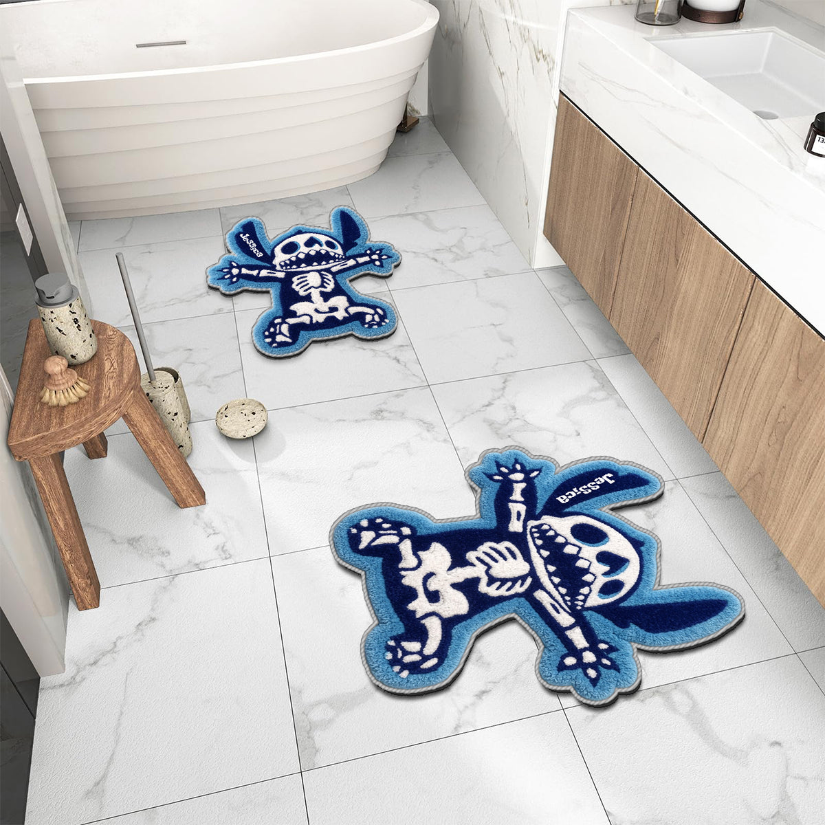 Spooky Ohana - Personalized Ohana Non-Slip Tufted Rug