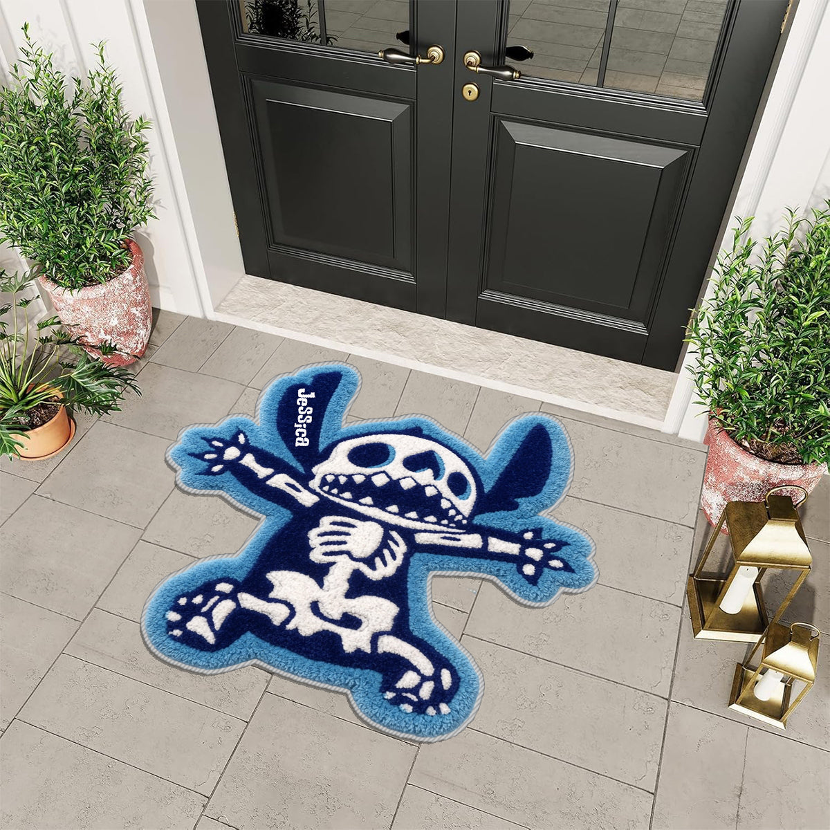 Spooky Ohana - Personalized Ohana Non-Slip Tufted Rug