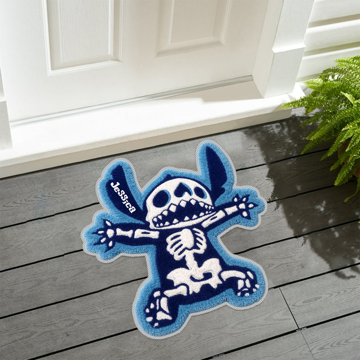 Spooky Ohana - Personalized Ohana Non-Slip Tufted Rug