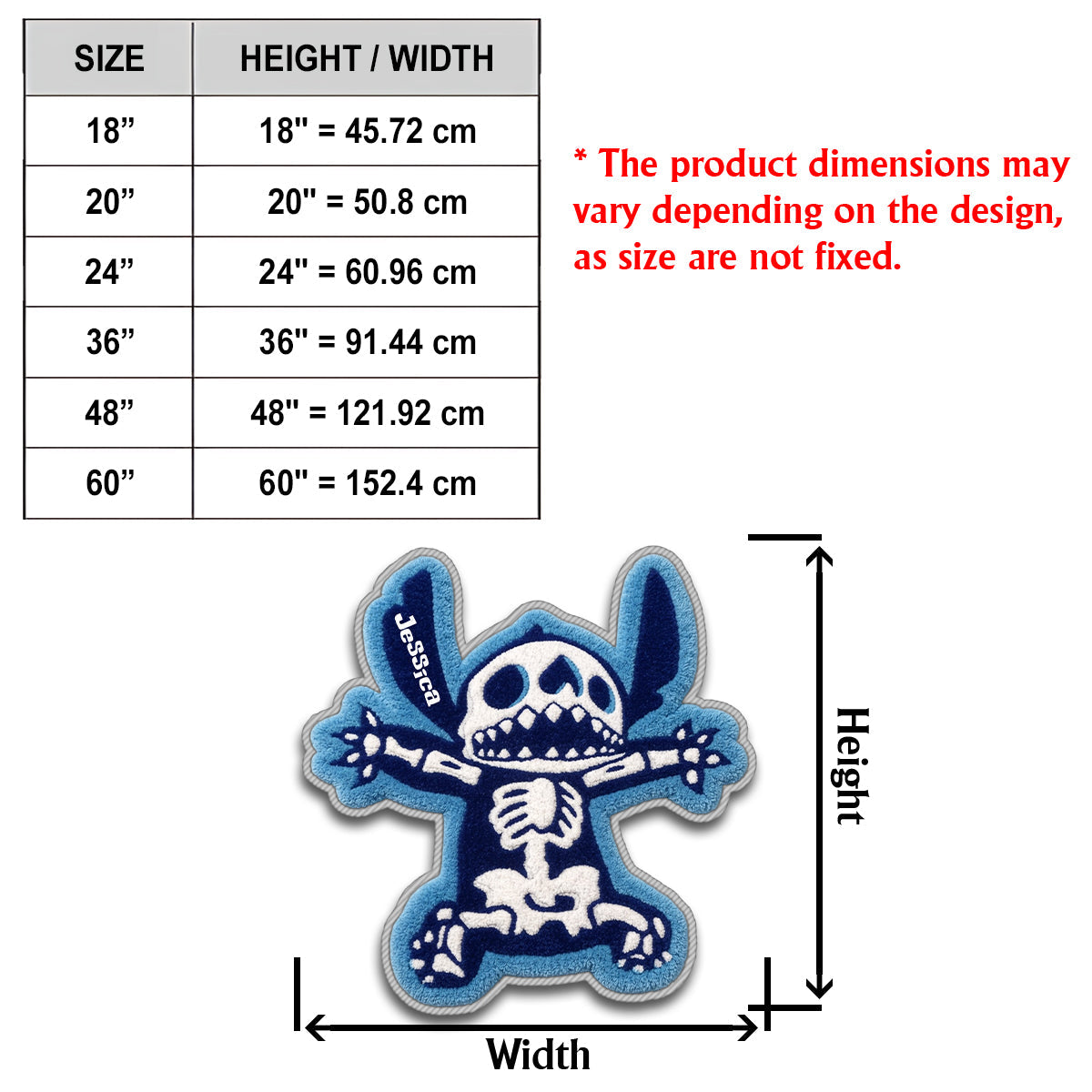 Spooky Ohana - Personalized Ohana Non-Slip Tufted Rug
