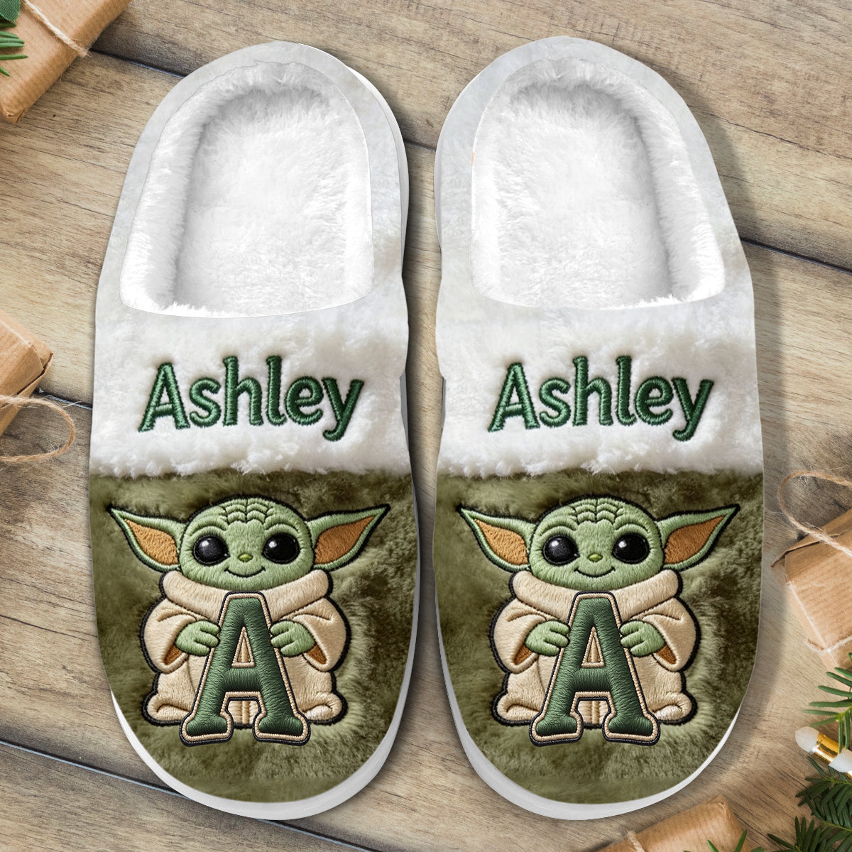 Galaxy Character Alphabet - Personalized The Force Slippers