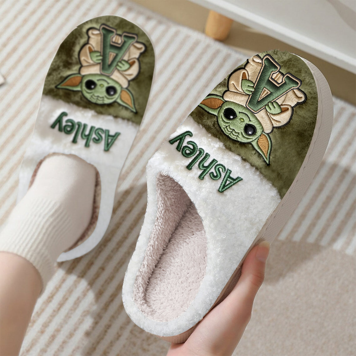 Galaxy Character Alphabet - Personalized The Force Slippers