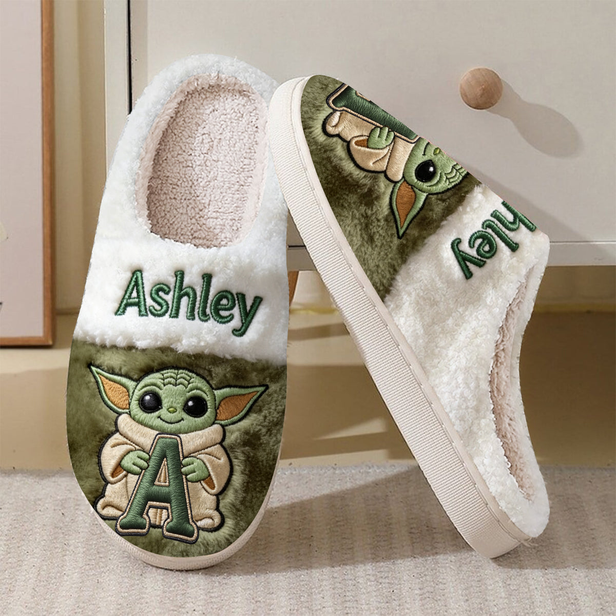 Galaxy Character Alphabet - Personalized The Force Slippers