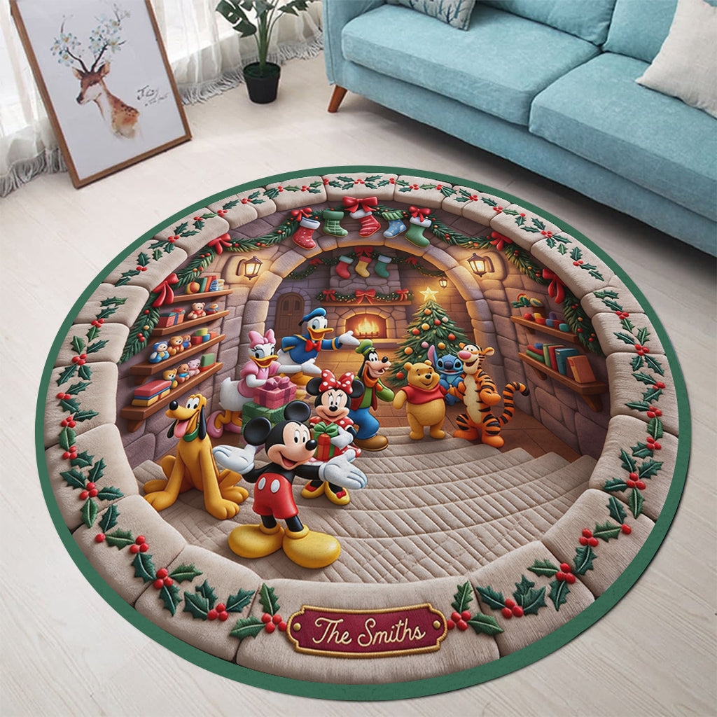 Believe In Magic - Personalized Mouse Round Rug