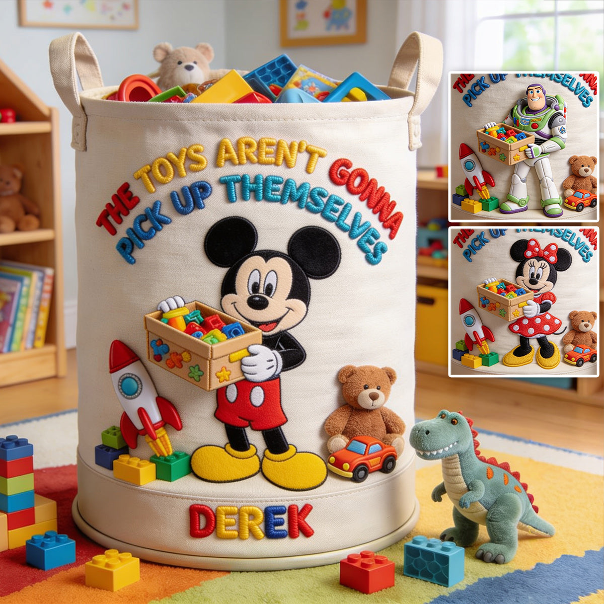 The Toys Aren't Gonna Pick Up Themselves - Personalized Kid Storage Basket