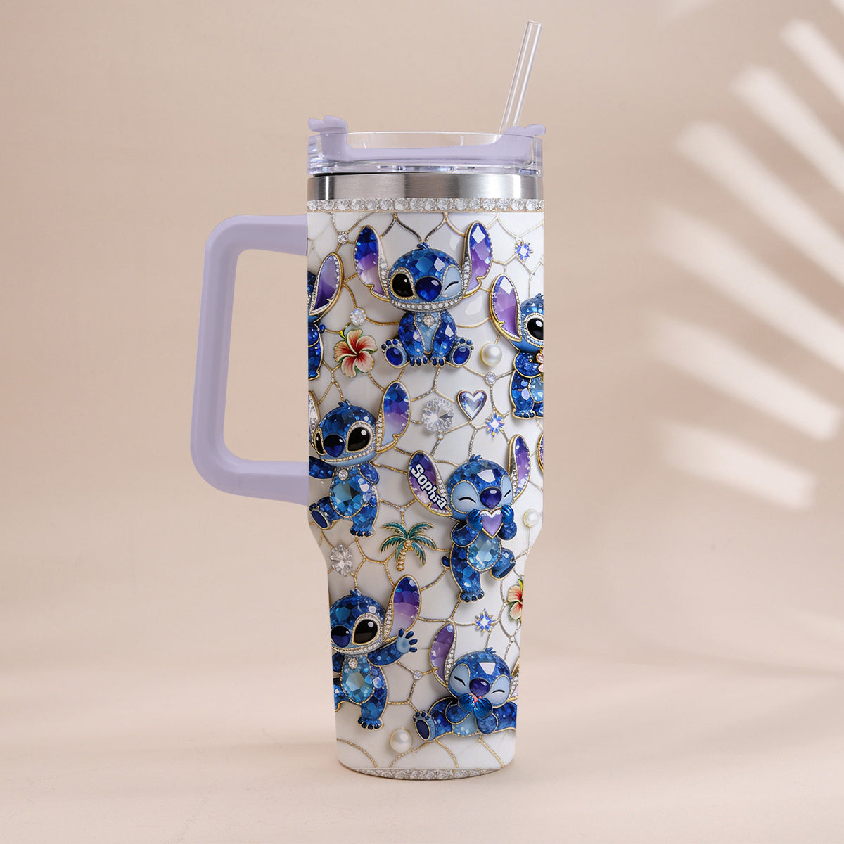 Ohana Means Family - Personalized Ohana Tumbler With Handle