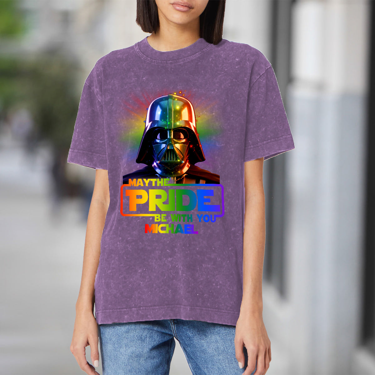 May The Pride Be With You - Personalized LGBT Support Wash T-Shirt