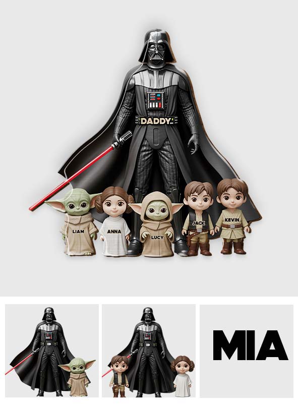 I'm Their Father - Personalized The Force Shaped Car Visor Clip