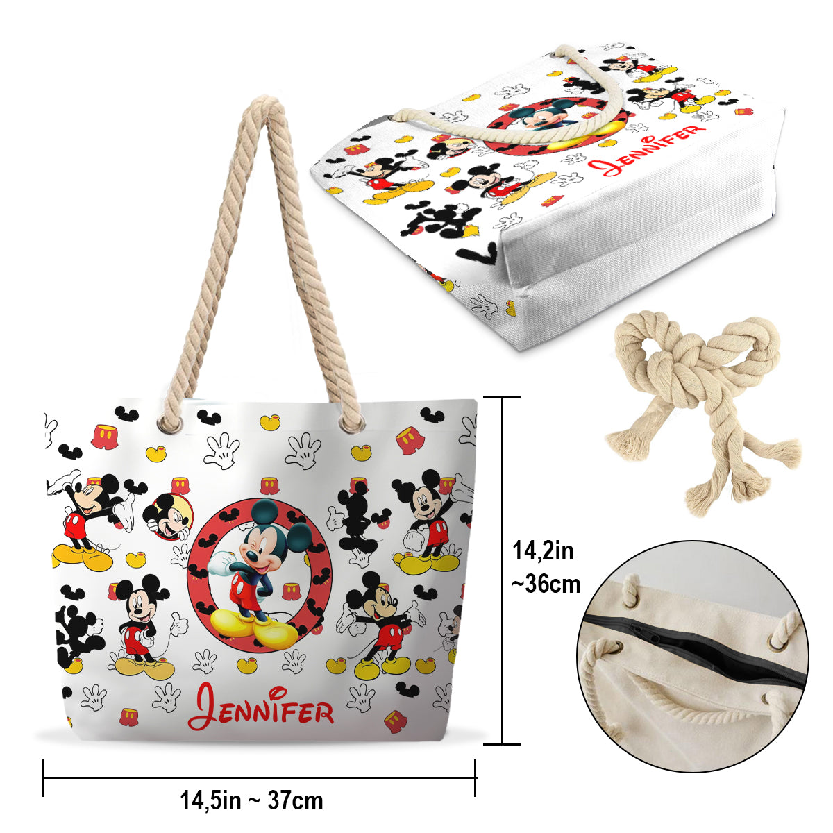 Magical Day - Personalized Mouse Beach Bag