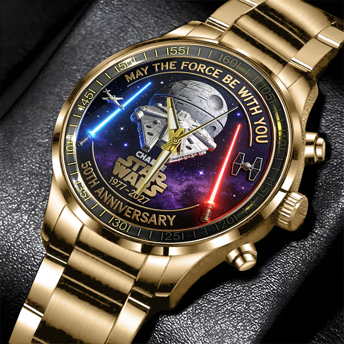 50th Anniversary - Personalized The Force Hand Watch