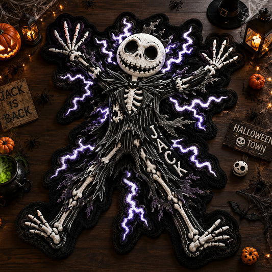 Shocked Skeleton Gentleman - Personalized Nightmare Non-Slip Tufted Rug