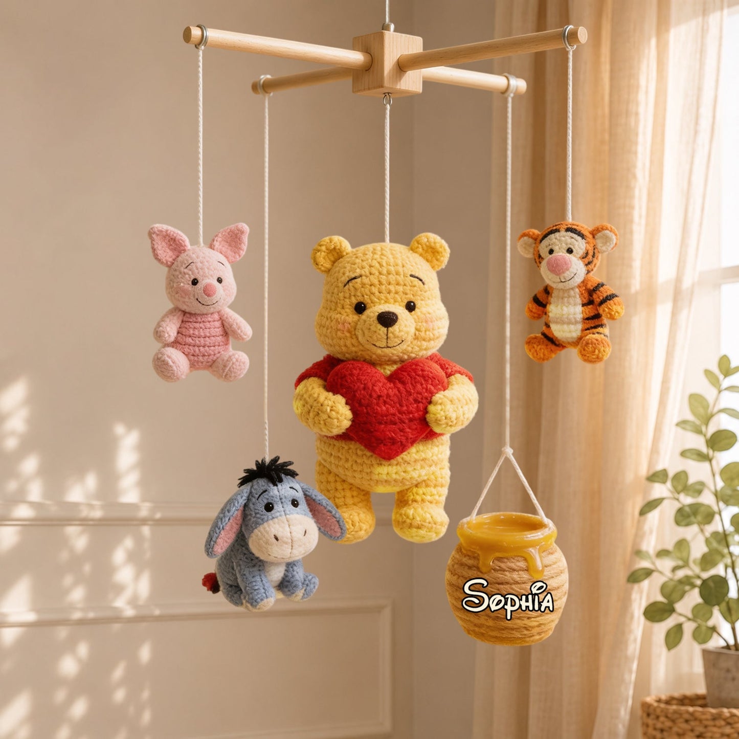Welcome To The World - Personalized Newborn Crib Mobile