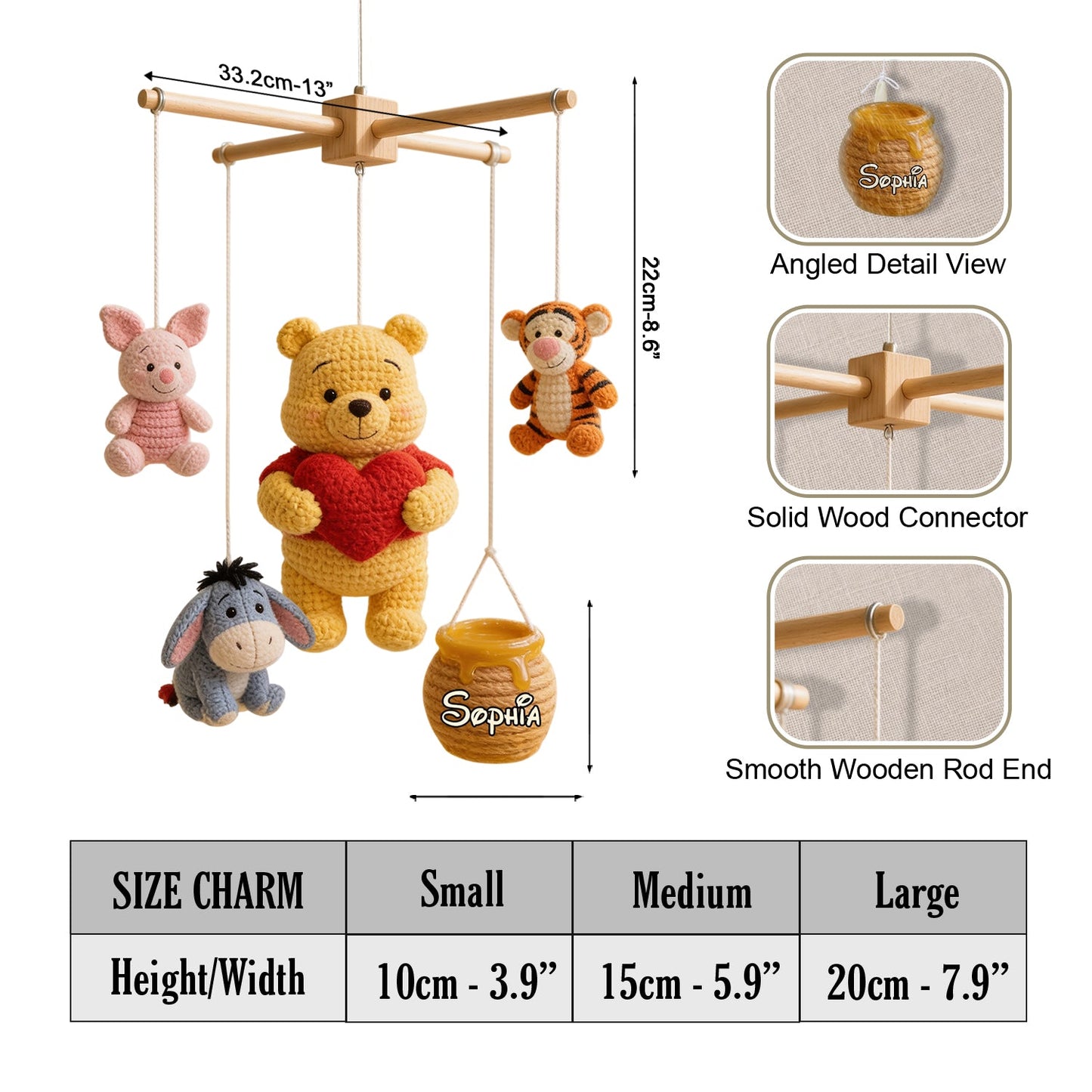 Welcome To The World - Personalized Newborn Crib Mobile
