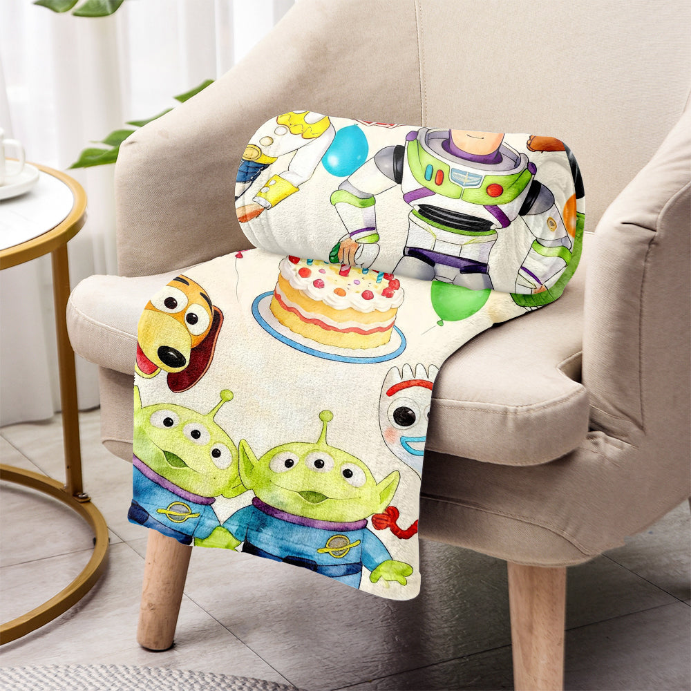 Happy Birthday - Personalized Movie For Kids Blanket