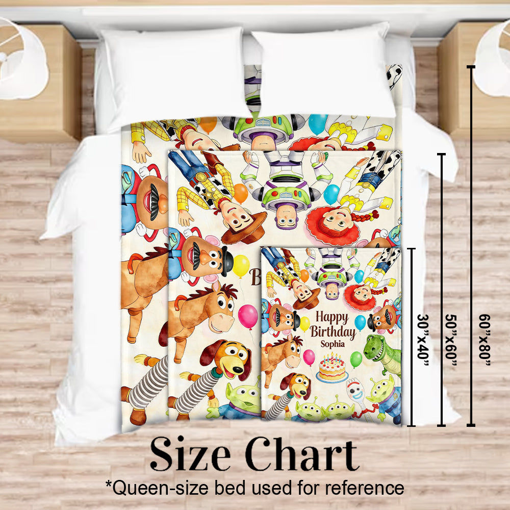 Happy Birthday - Personalized Movie For Kids Blanket