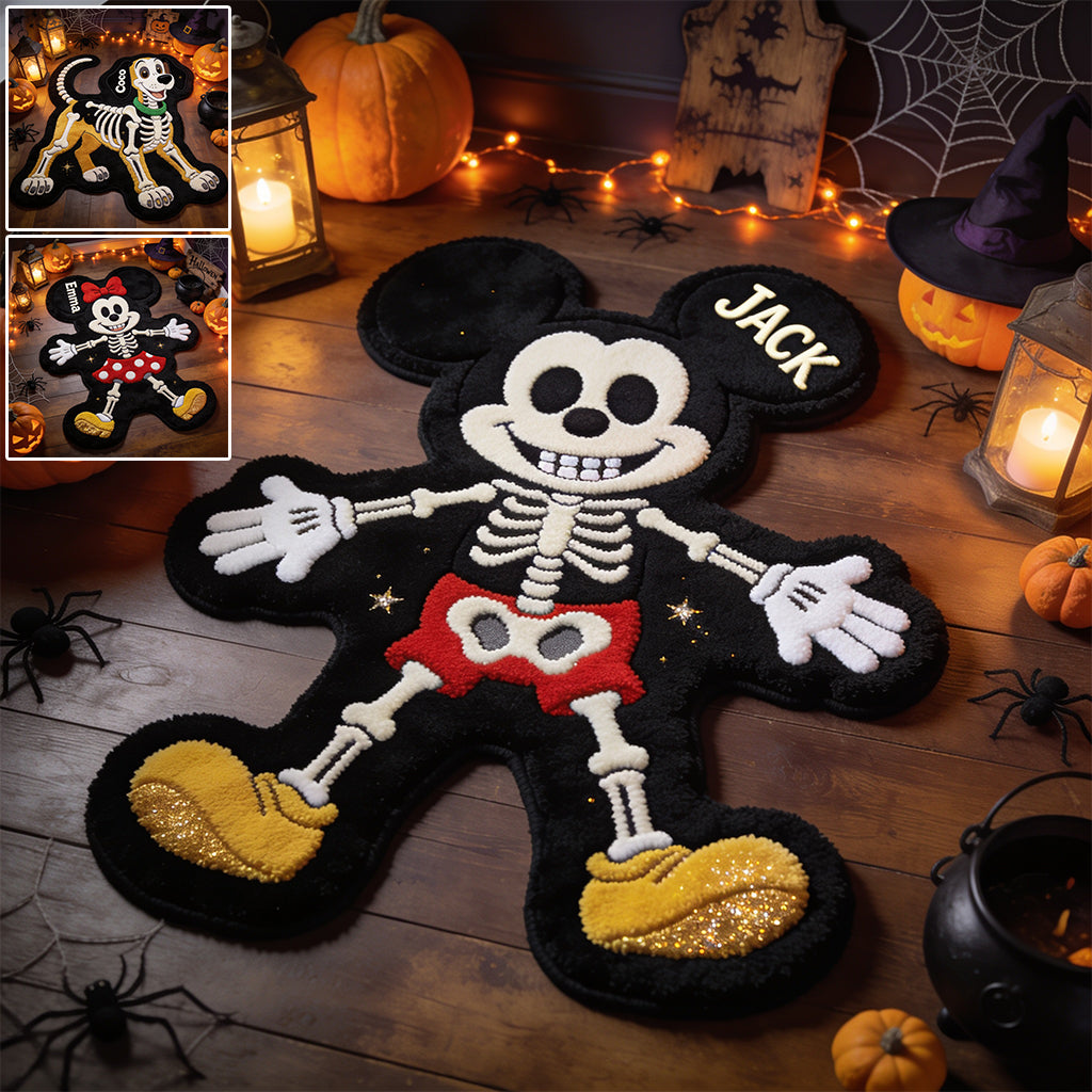 Spooky Friends - Personalized Mouse Non-Slip Tufted Rug