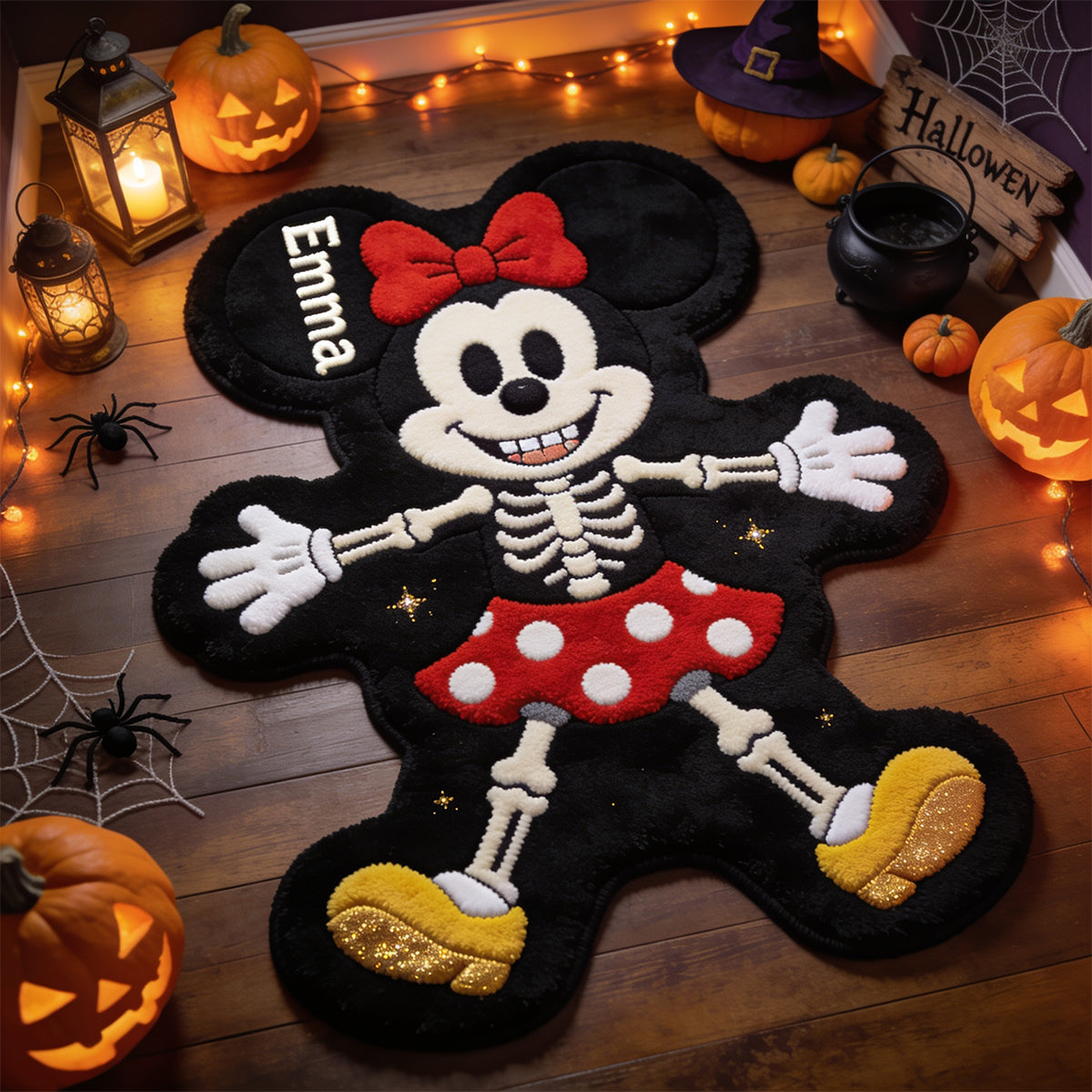 Spooky Friends - Personalized Mouse Non-Slip Tufted Rug