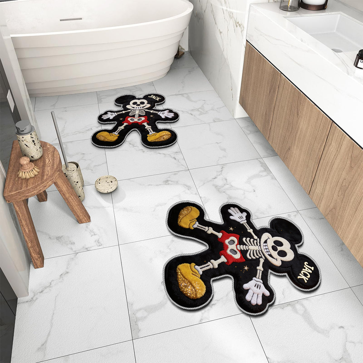 Spooky Friends - Personalized Mouse Non-Slip Tufted Rug