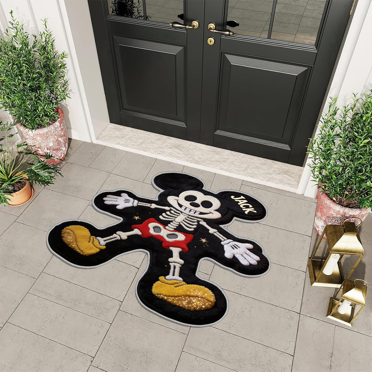 Spooky Friends - Personalized Mouse Non-Slip Tufted Rug