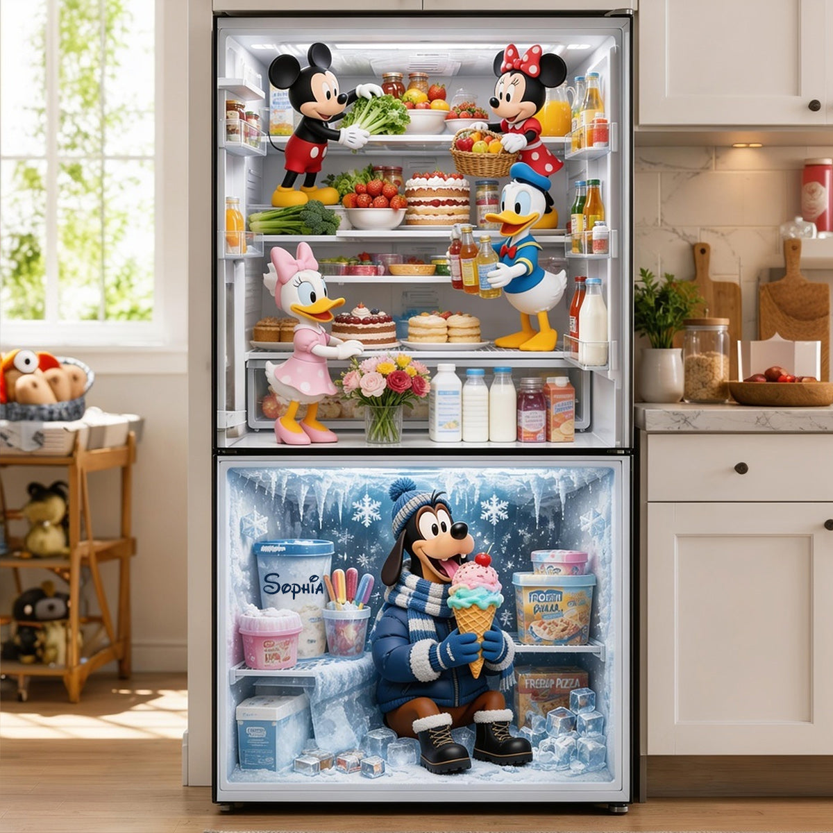 What's Inside My Fridge? - Personalized Mouse Fridge Decal