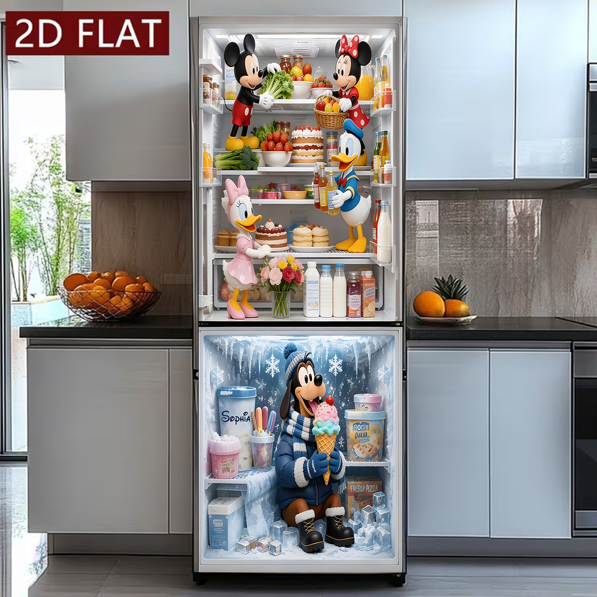 What's Inside My Fridge? - Personalized Mouse Fridge Decal