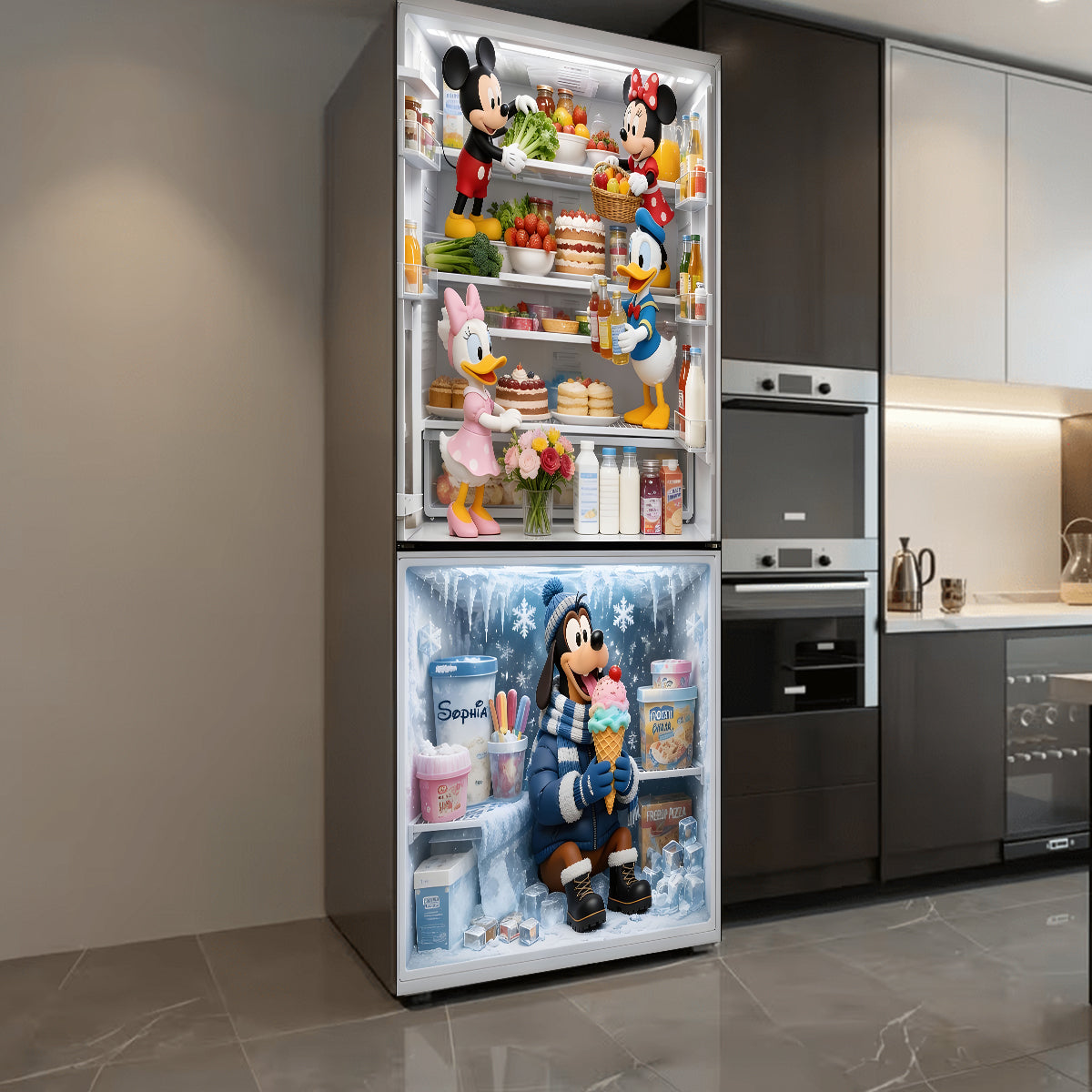 What's Inside My Fridge? - Personalized Mouse Fridge Decal
