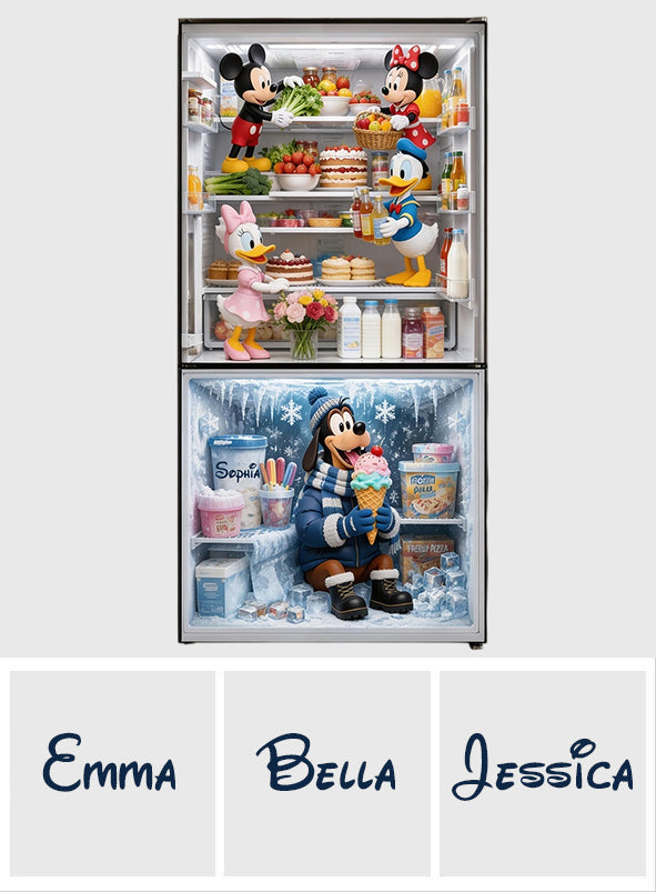 What's Inside My Fridge? - Personalized Mouse Fridge Decal
