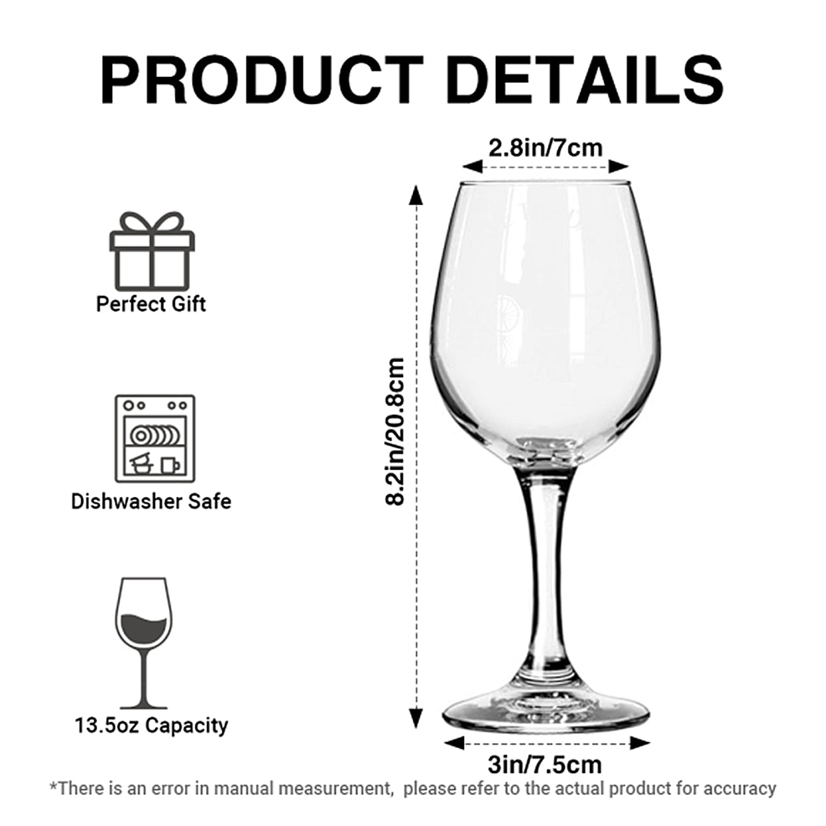 Merry Christmas - Personalized Mouse Wine Glass With Long Stem