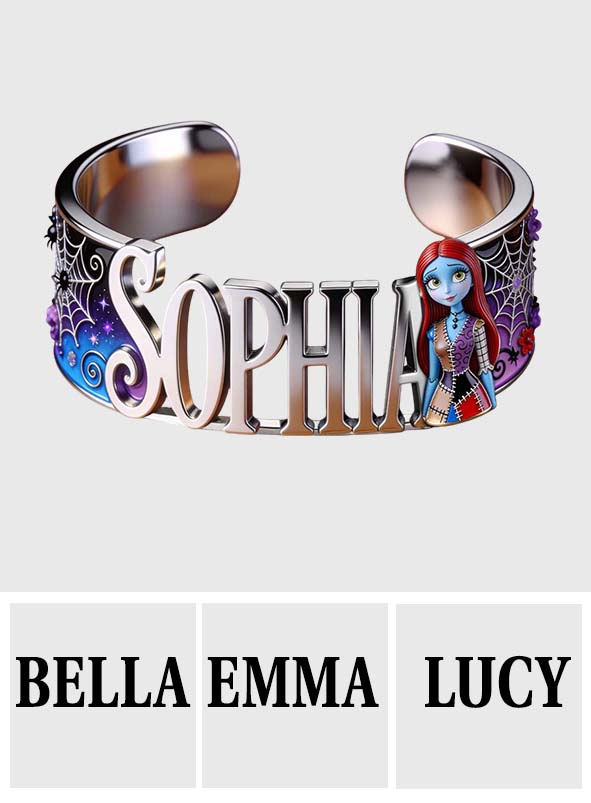 The Nightmare - Personalized Nightmare Shaped Cuff Bracelet