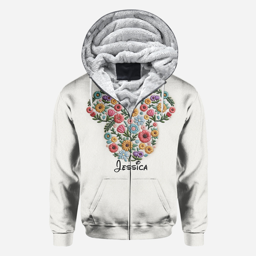 Floral Mouse Ears - Personalized Mouse All Over Shirt