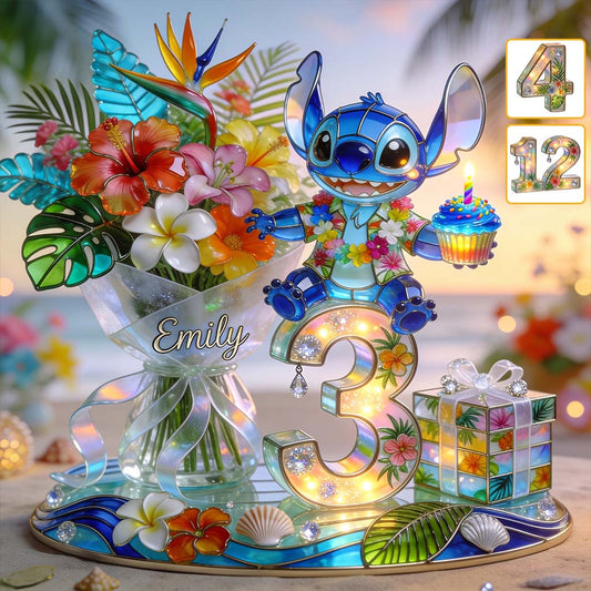 Birthday Gifts - Personalized Ohana 2-Side Printed Acrylic Plaque
