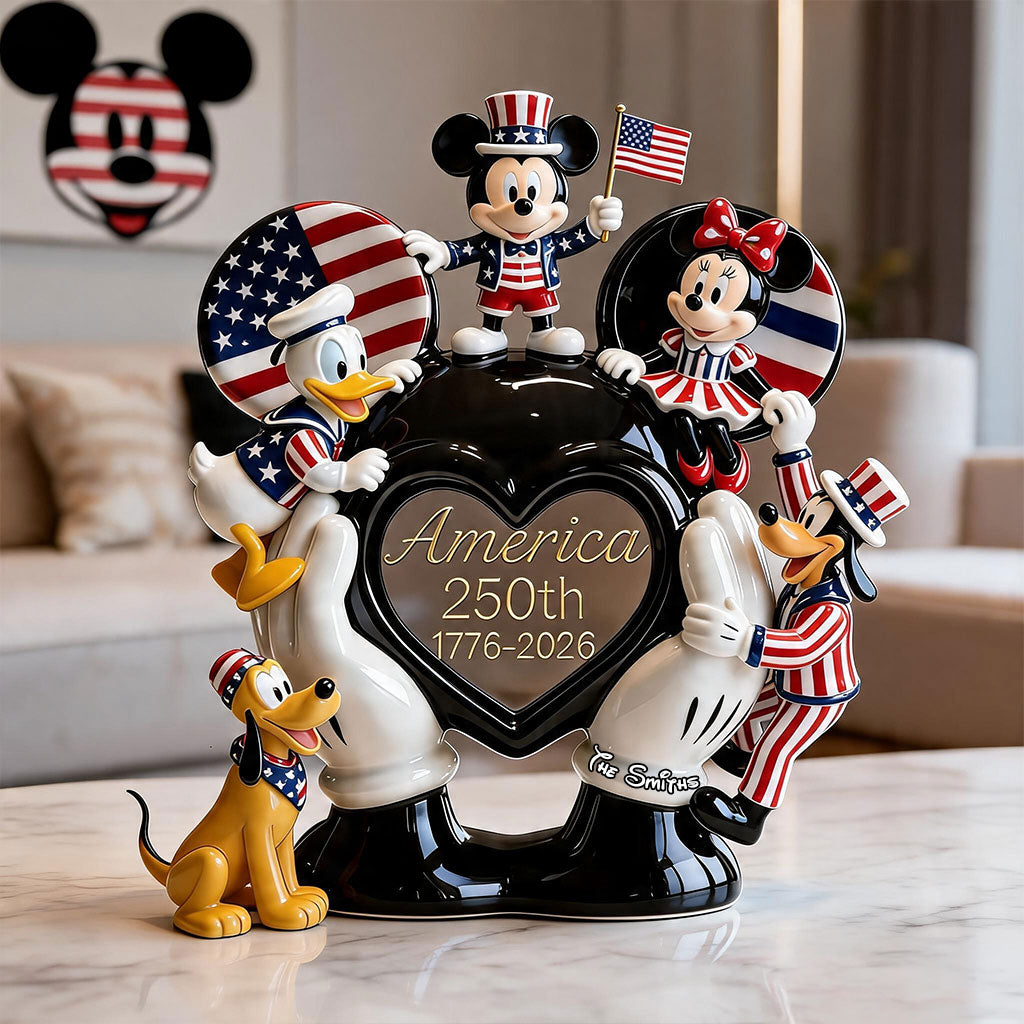 Patriotic Mouse - Personalized Mouse Custom Shaped Acrylic Plaque