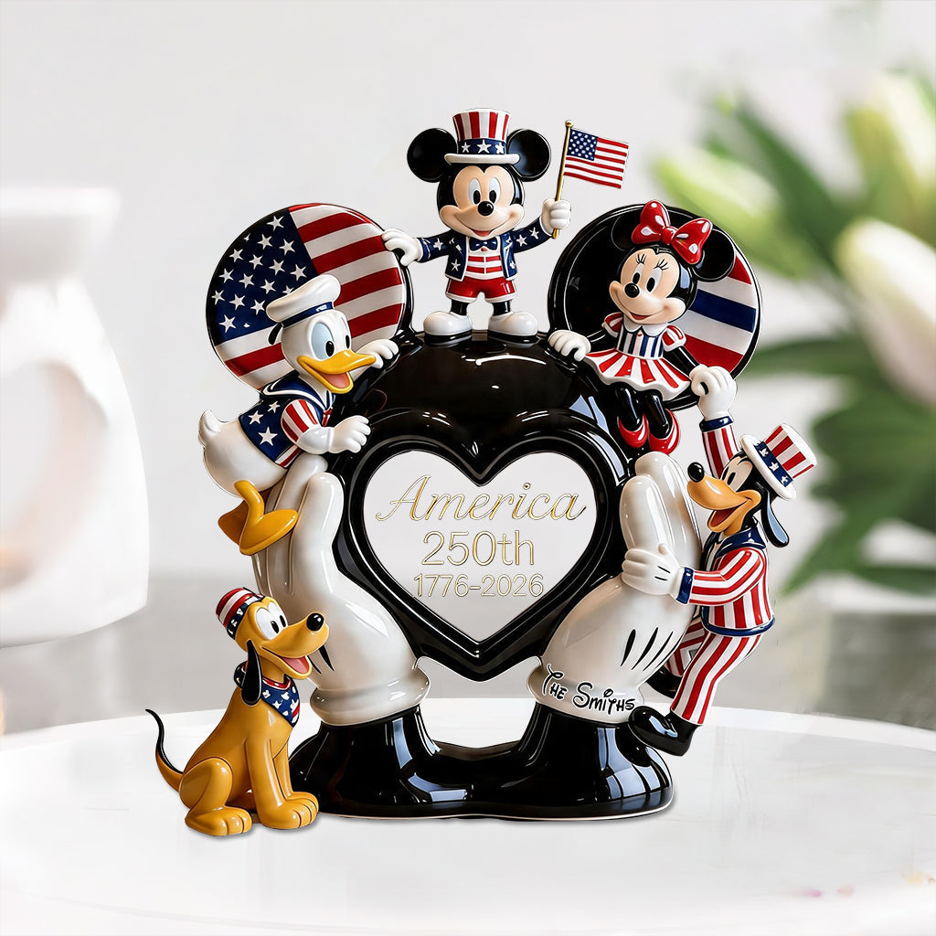 Patriotic Mouse - Personalized Mouse Custom Shaped Acrylic Plaque