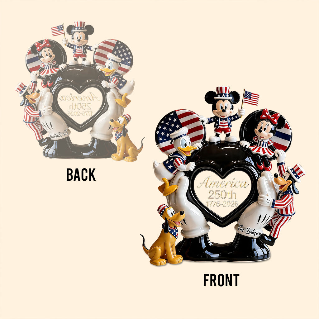 Patriotic Mouse - Personalized Mouse Custom Shaped Acrylic Plaque