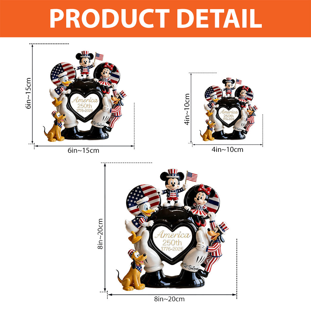 Patriotic Mouse - Personalized Mouse Custom Shaped Acrylic Plaque