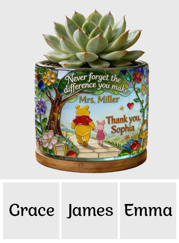 Teacher Gift - Personalized Teacher Ceramic Plant Pot