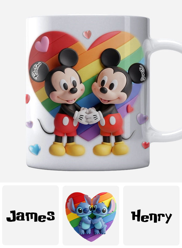 Love Is Love - Personalized LGBT Support Mug