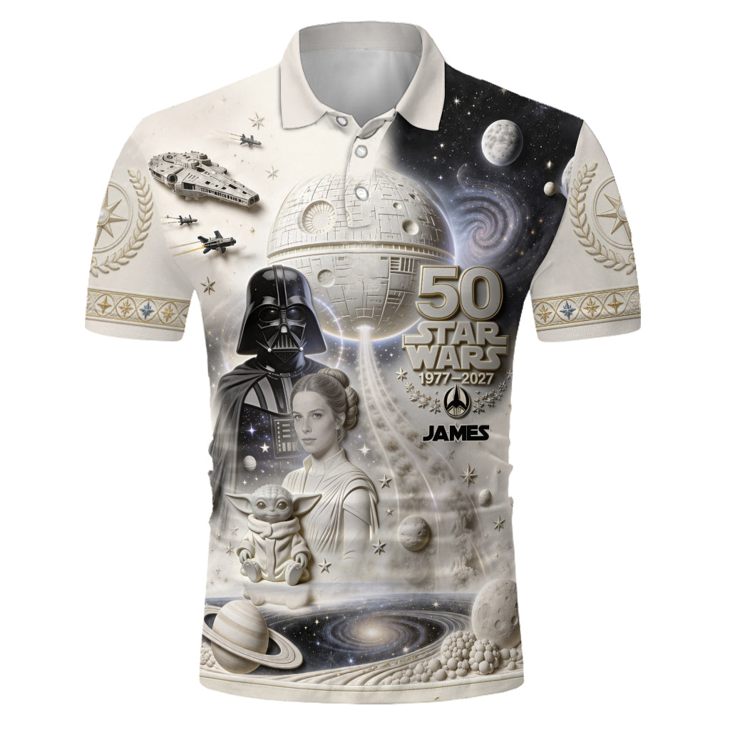 Dark Side 50th Anniversary - Personalized The Force Polo Shirt