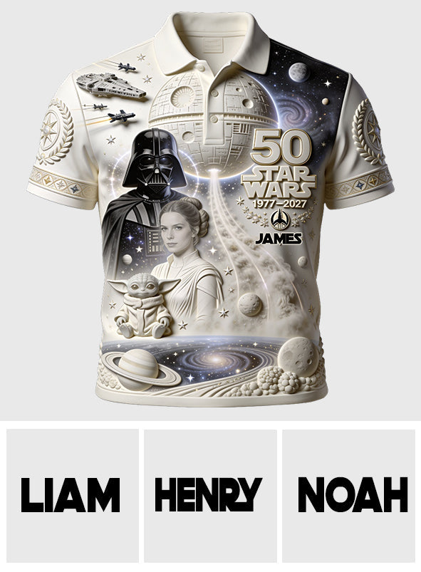 Dark Side 50th Anniversary - Personalized The Force Polo Shirt