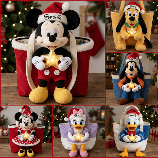 Magical Christmas - Personalized Mouse Custom Shape Tote Bag