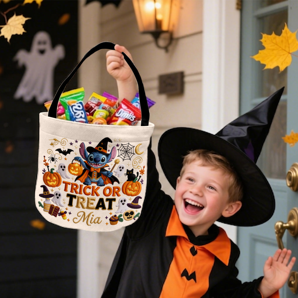 Trick Or Treat - Personalized Ohana Canvas Bucket Bag