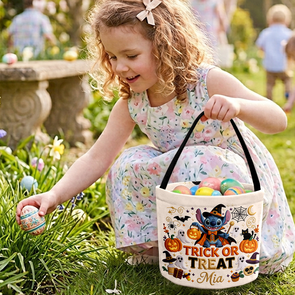 Trick Or Treat - Personalized Ohana Canvas Bucket Bag